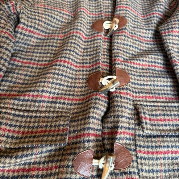 Me & Henry tweed duffle coat with a plaid pattern. Gender neutral - Picture 2 of 3